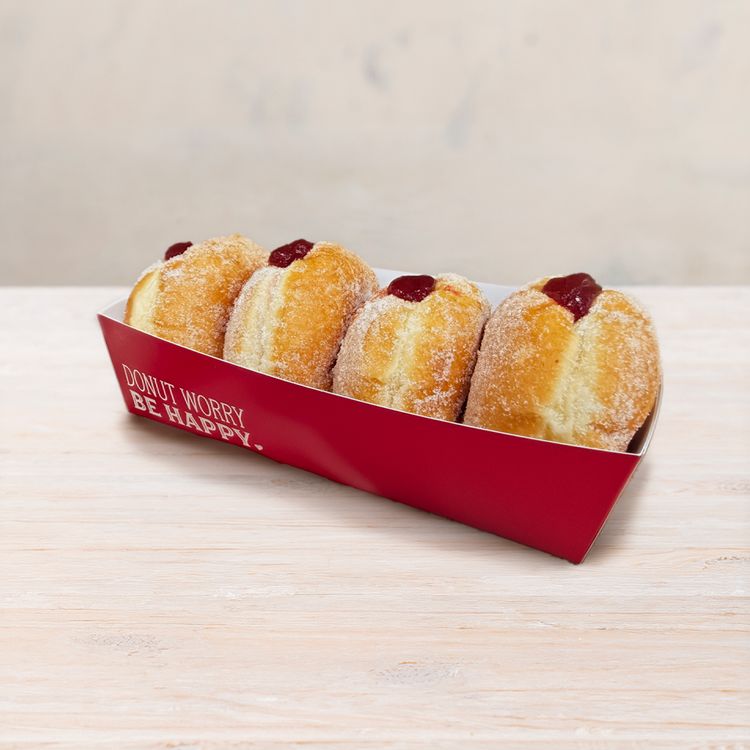 Classic Jam Donut - Pack of Four