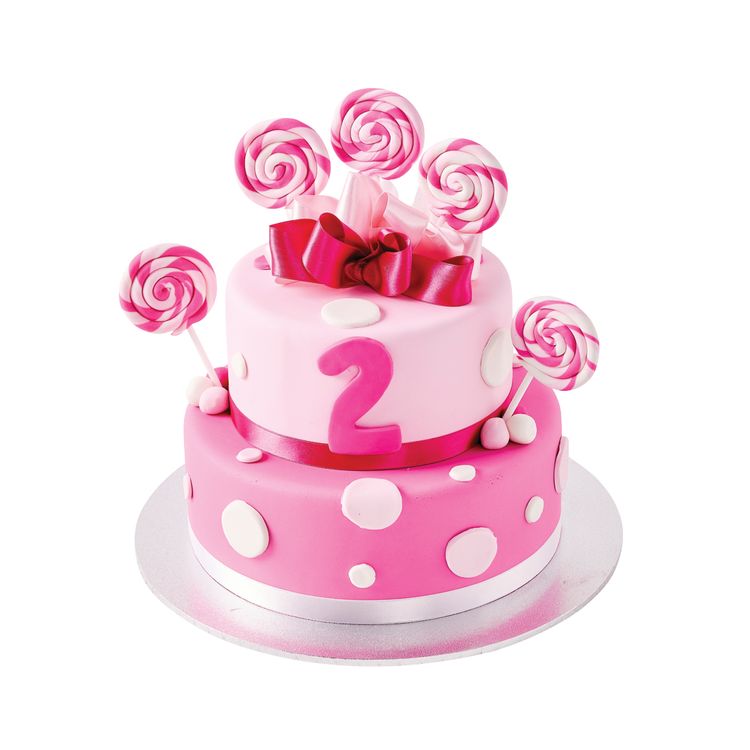 Lollipops & Dots Birthday Cake