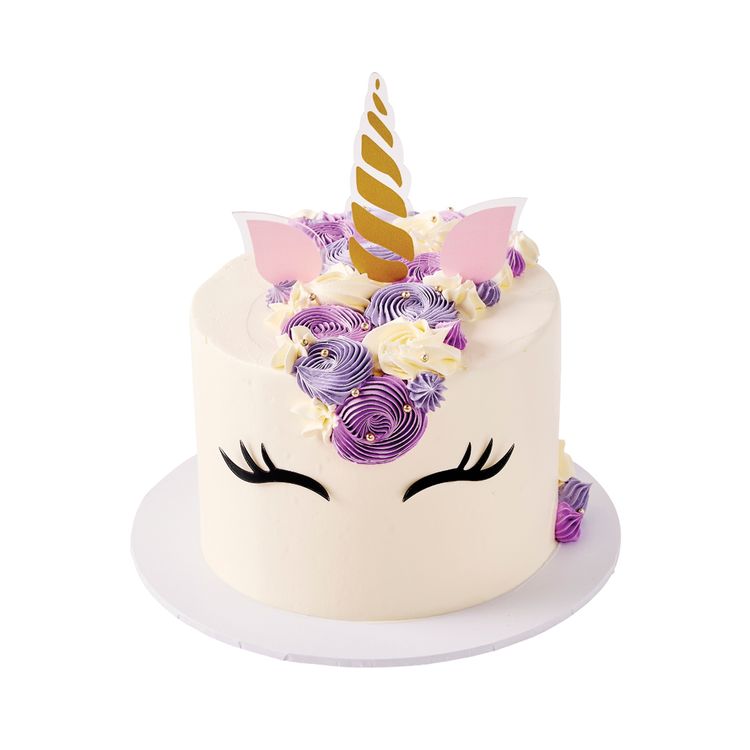 Unicorn Face Cake