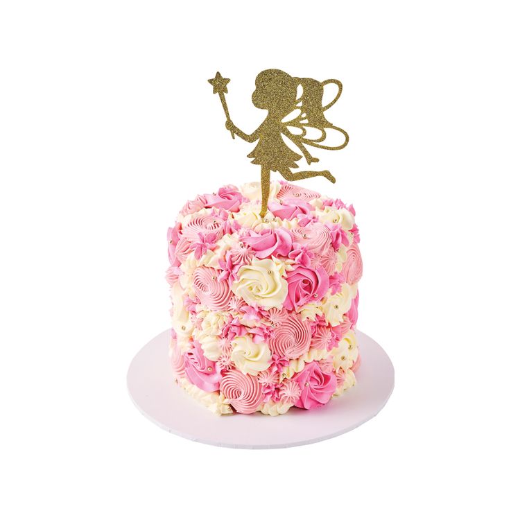 Fairy Flowers Birthday Cake 