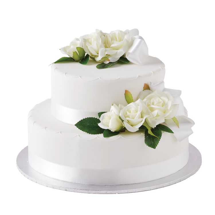 White Rose Wedding Cake