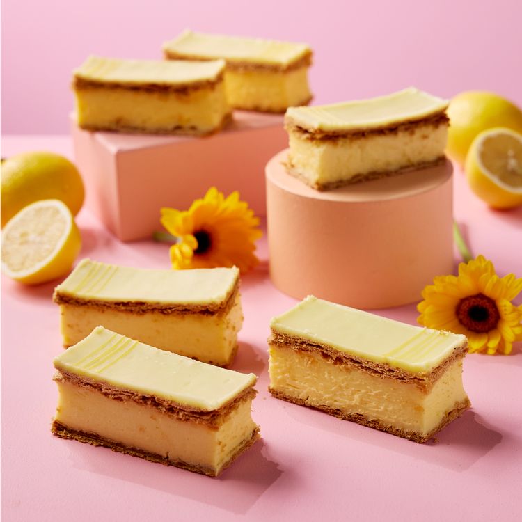 Lemon Vanilla Slice - Pack of Six