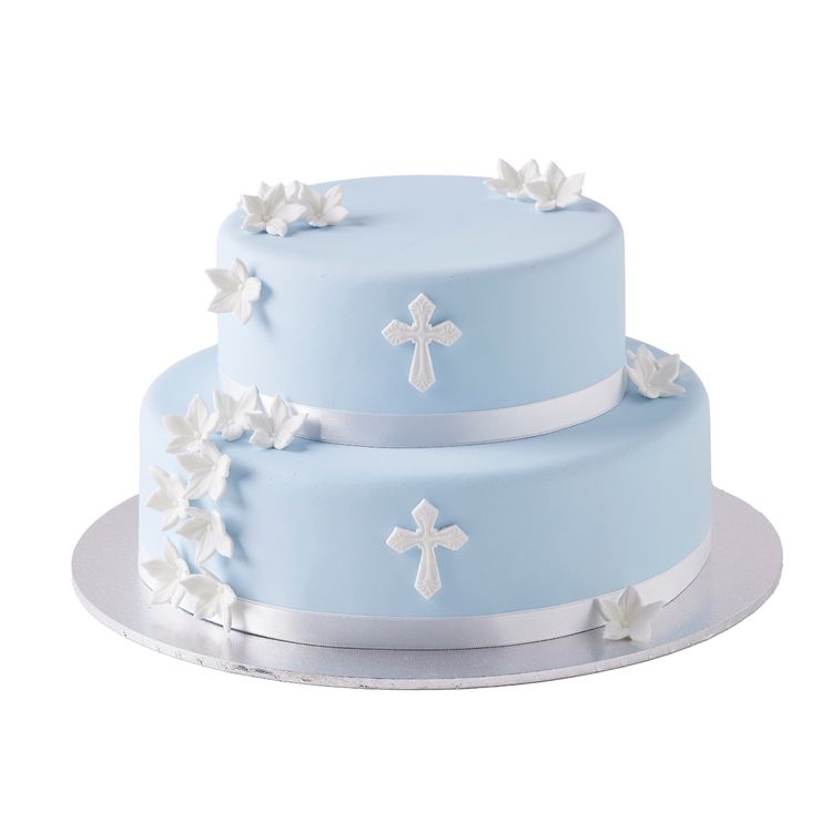Cross & Petal Cake