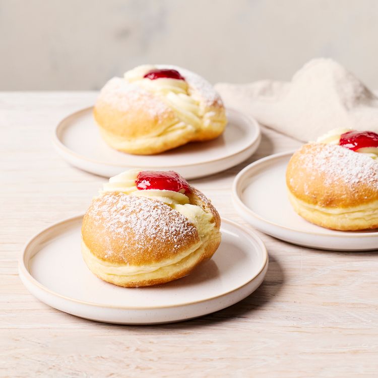 Fresh Cream & Jam Donut - Pack of Six