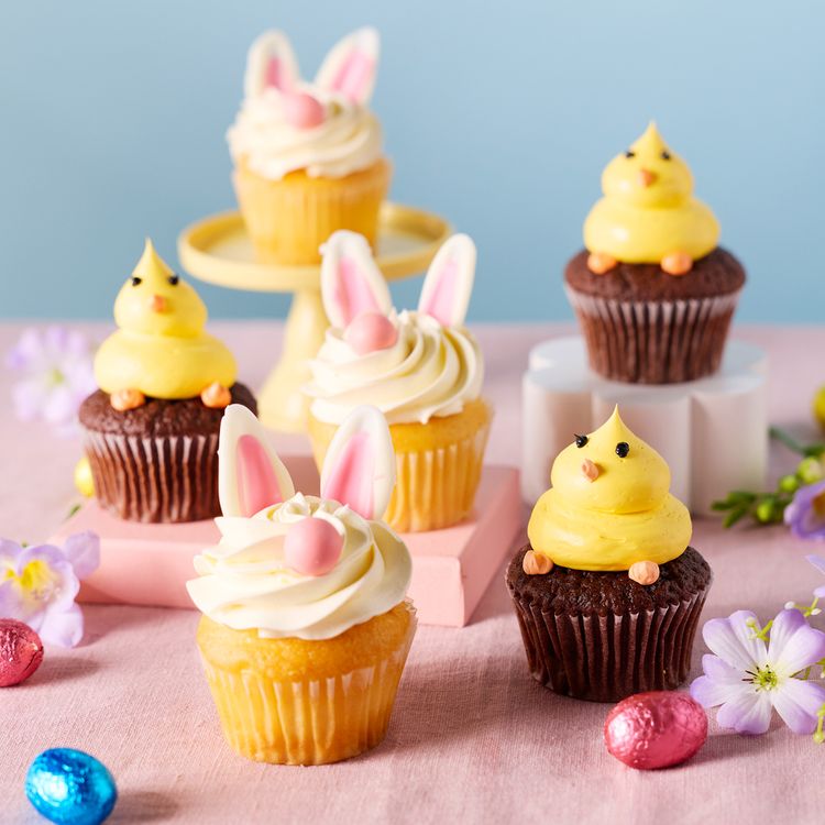 Mixed Easter Cupcakes - Pack of Six