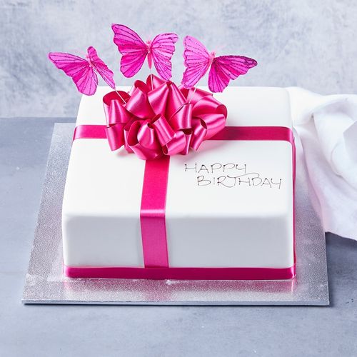 Present with Butterflies - Square 