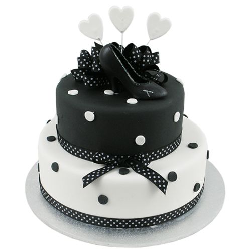 Polka Dot Shoe Cake - Two Tiers