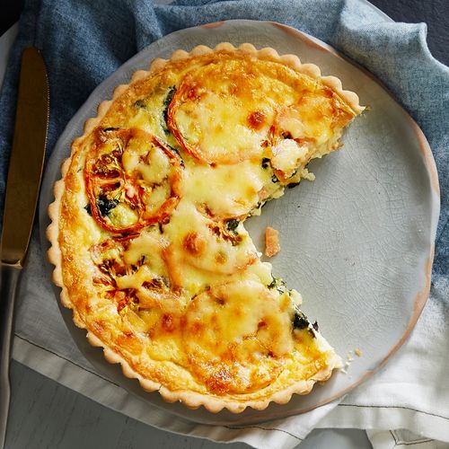 Family Tomato & Spinach Quiche