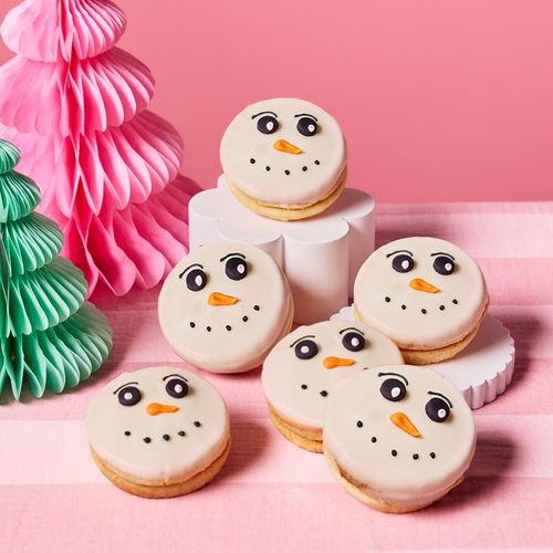 Snowman Shortbread Biscuit - Pack of Six